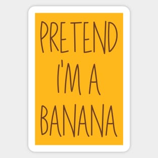 Easy Lazy Halloween Costume Pretend I'm a Banana Sticker